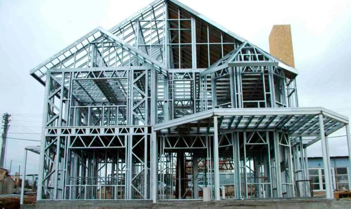 Estructura de Casa con Metalcon – Barracas MyC Estructura de casa construida con Metalcon en la Quinta Región - Barracas MyC. Construcción rápida y resistente.
