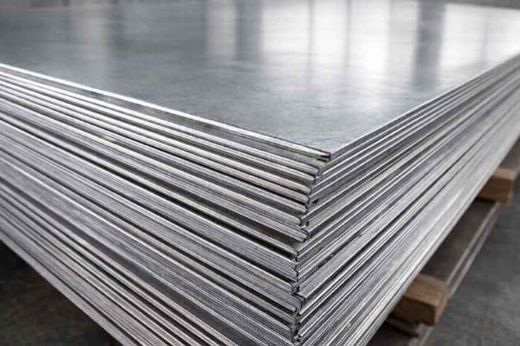 Planchas de acero galvanizado utilizadas en techumbres y construcción