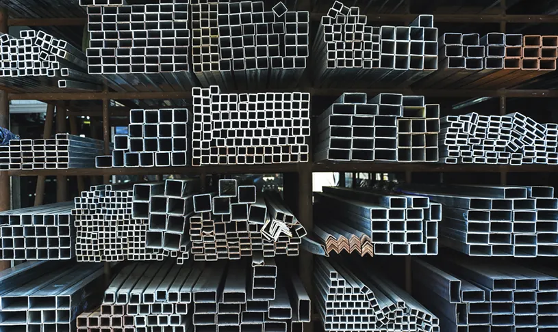 Ángulo doblado de acero utilizado en estructuras metálicas y construcción